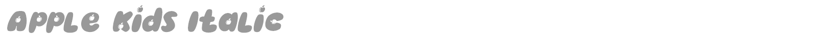 Apple Kids font preview